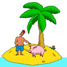A Vegan on an Island with a Pig